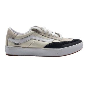 Vans Berle Pro Marshmallow Black Suede Canvas Men Shoes VN0A3WKXKIG Size 7.5